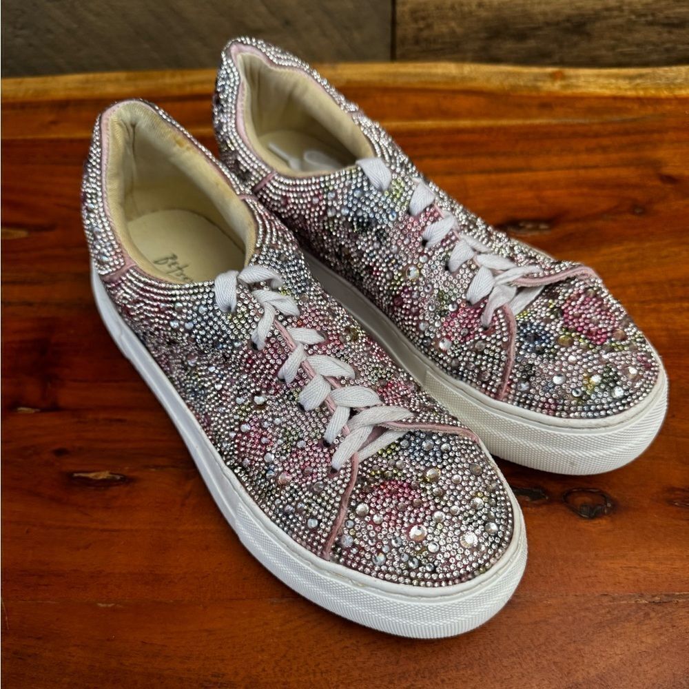 Betsey Johnson “Sydney” Rhinestone Sneakers 💎